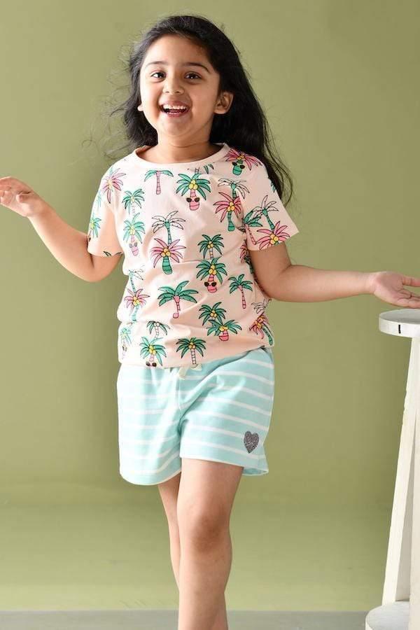 AQUA STRIPED SHORTS - Image 3