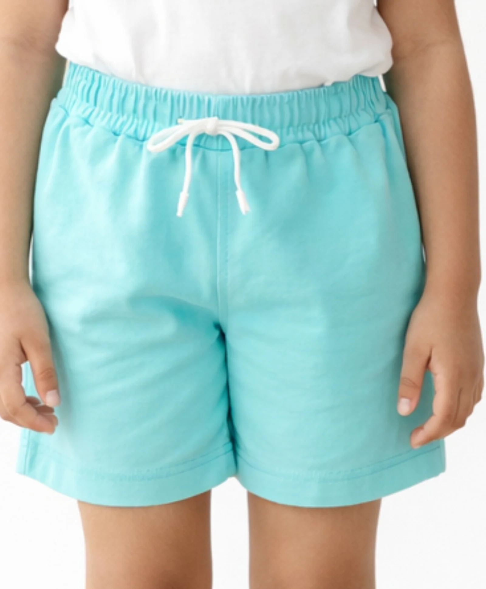 AQUA SUMMER GIRLS SHORTS - AQUA - Image 4