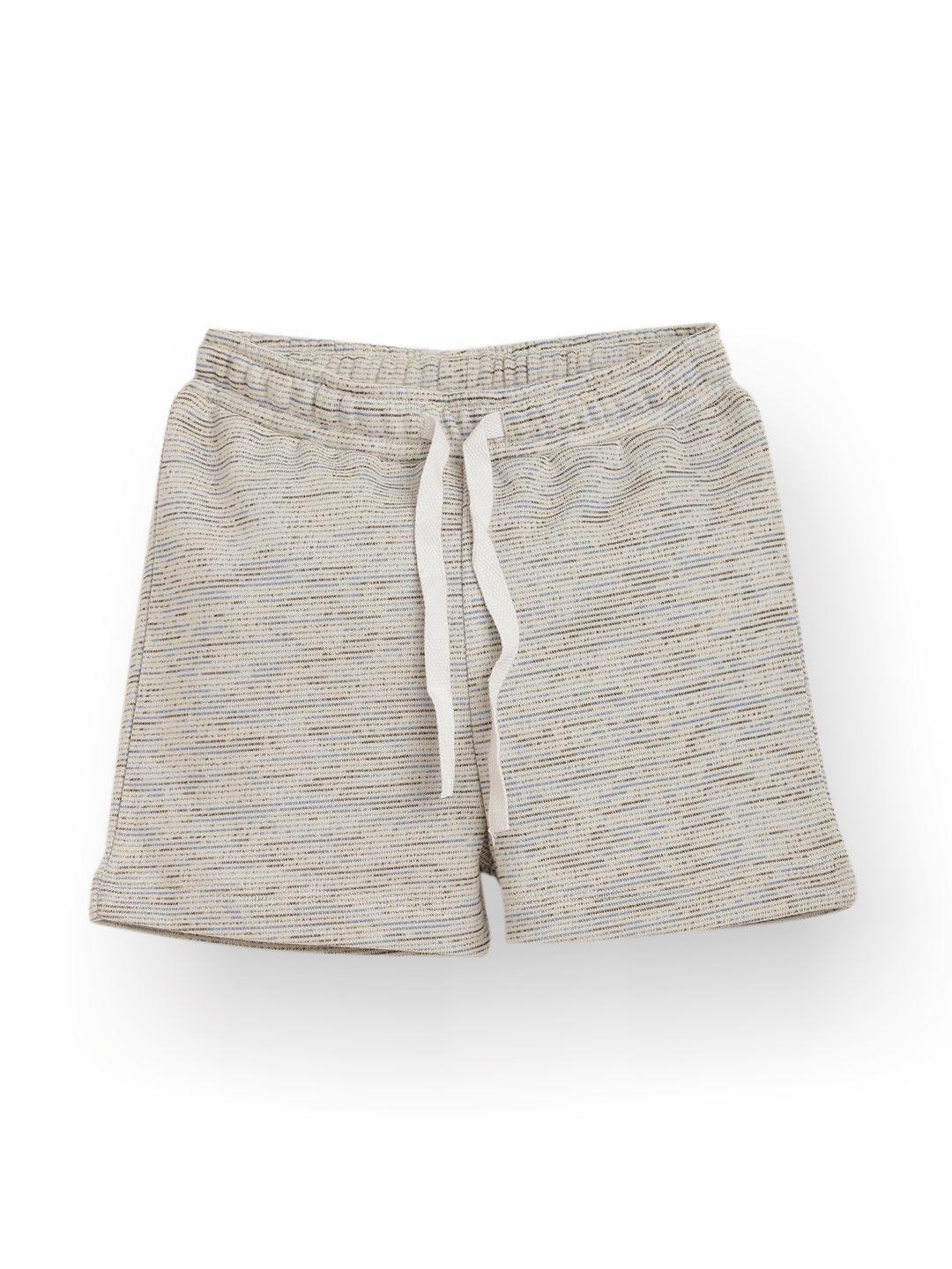 BLACK BLUE TEXTURED SUMMER GIRLS SHORTS - WHITE - Image 3
