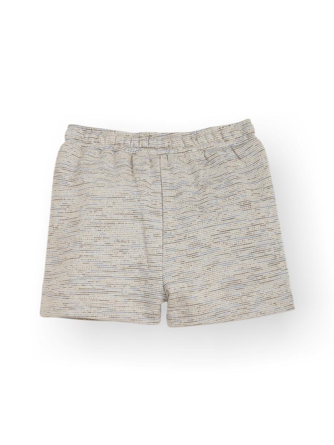 BLACK BLUE TEXTURED SUMMER GIRLS SHORTS - WHITE - Image 5