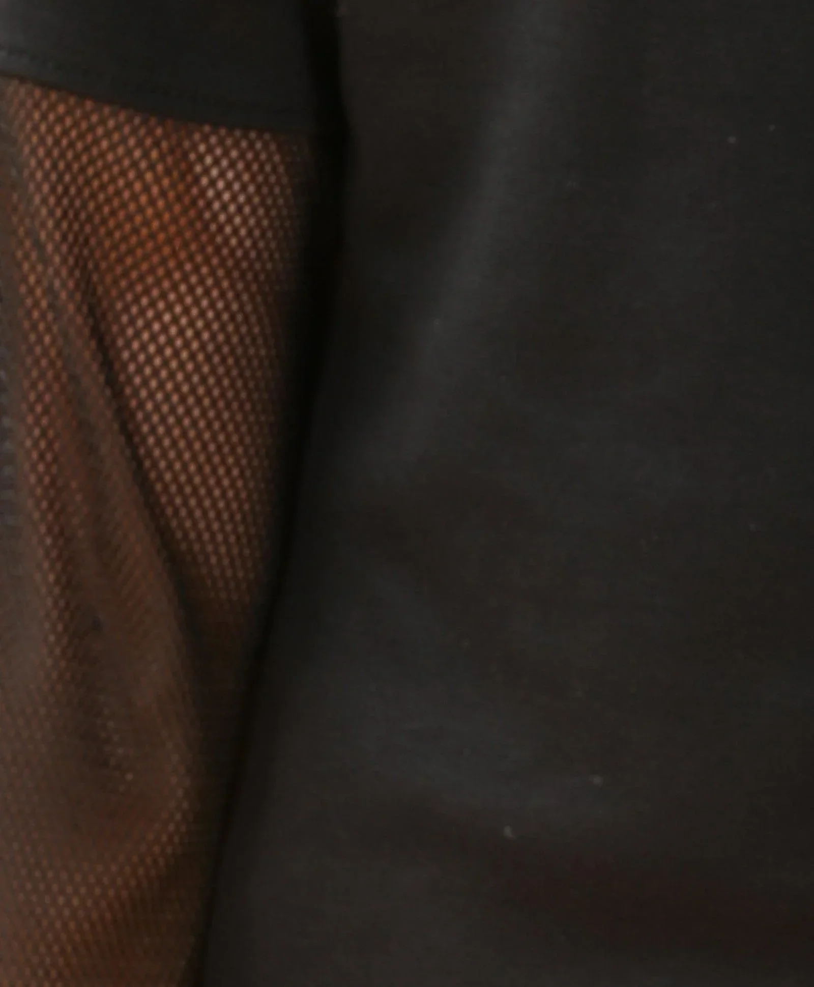 BLACK INTERLOCK NET SWEATSHIRT - BLACK - Image 3