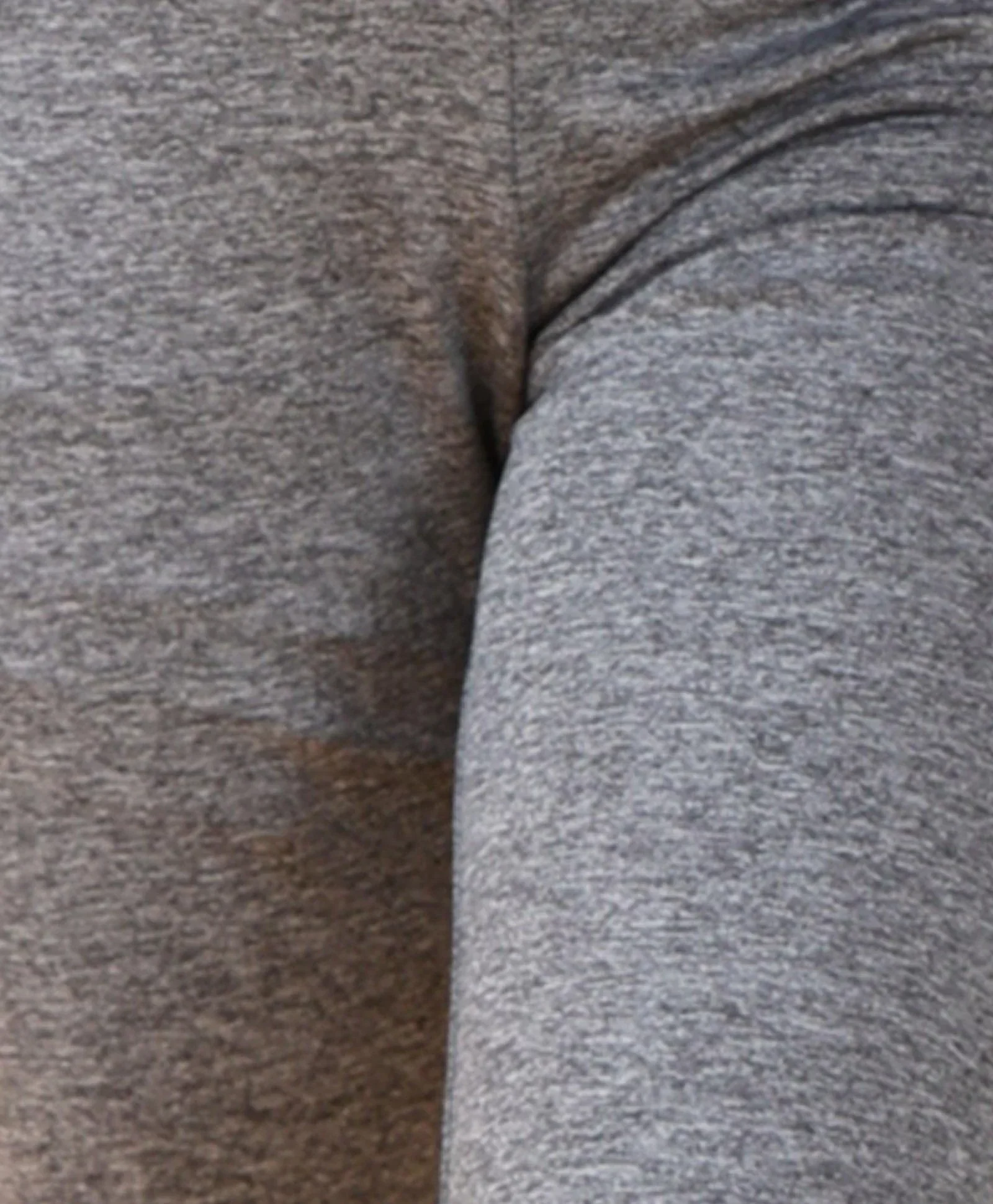 BLACK MELANGE SPORTY LEGGINGS - BLACK - Image 4