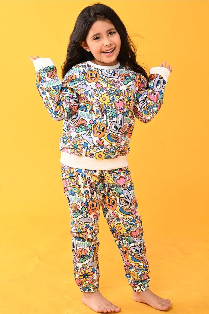 CHILL OUT FLEECE SWEATSHIRT - WHITE - Image 5