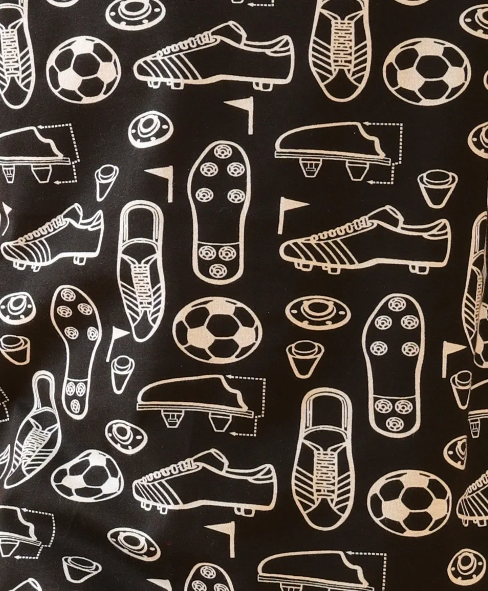 FOOTBALL SHOES SUMMER T-SHIRT SHORTS SET - BLACK - Image 5