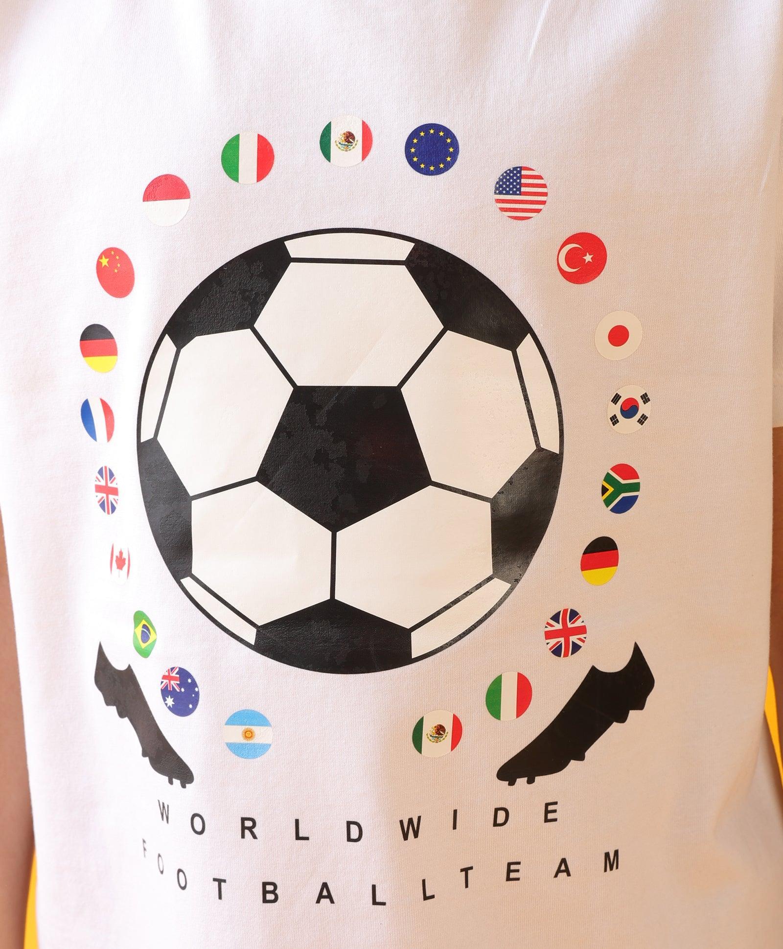 FOOTBALL SPIDER RED BOYS JOGGER SET - WHITE/RED - Image 4