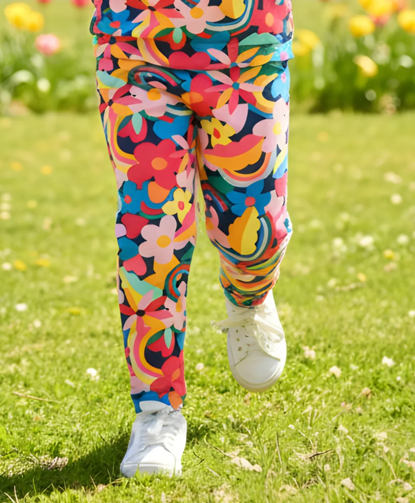 FUN FLORAL FLEECE JOGGER - PINK - Image 3