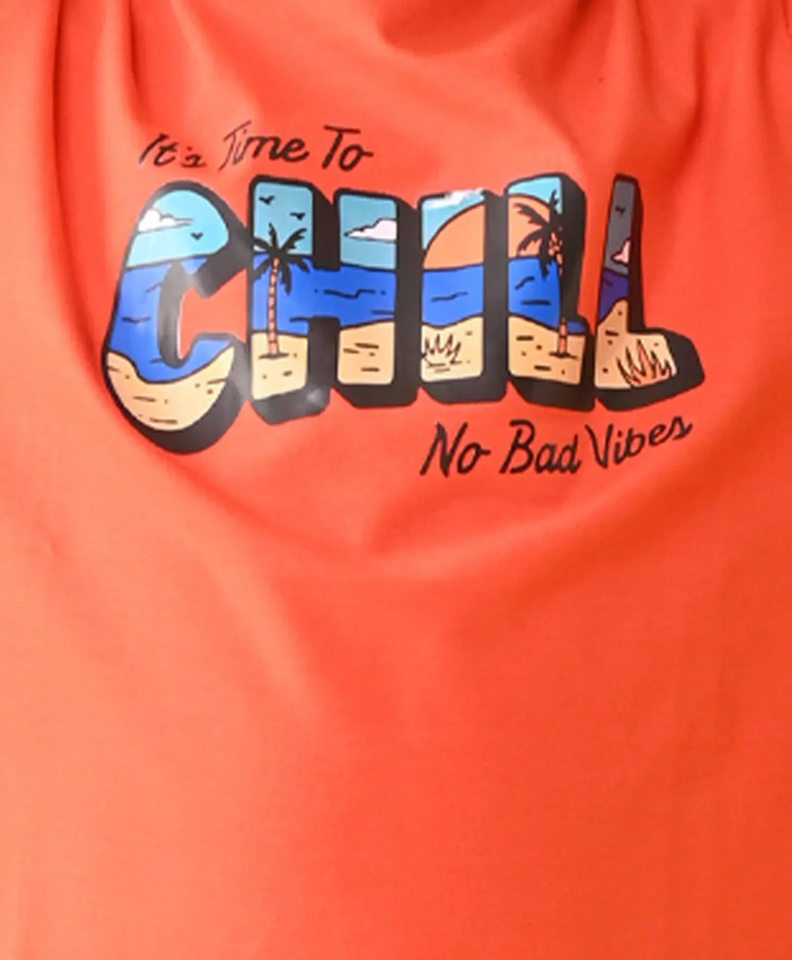 ITS TIME TO CHILL SHORT SLEEVE BOYS T-SHIRT - ORANGE - Image 8