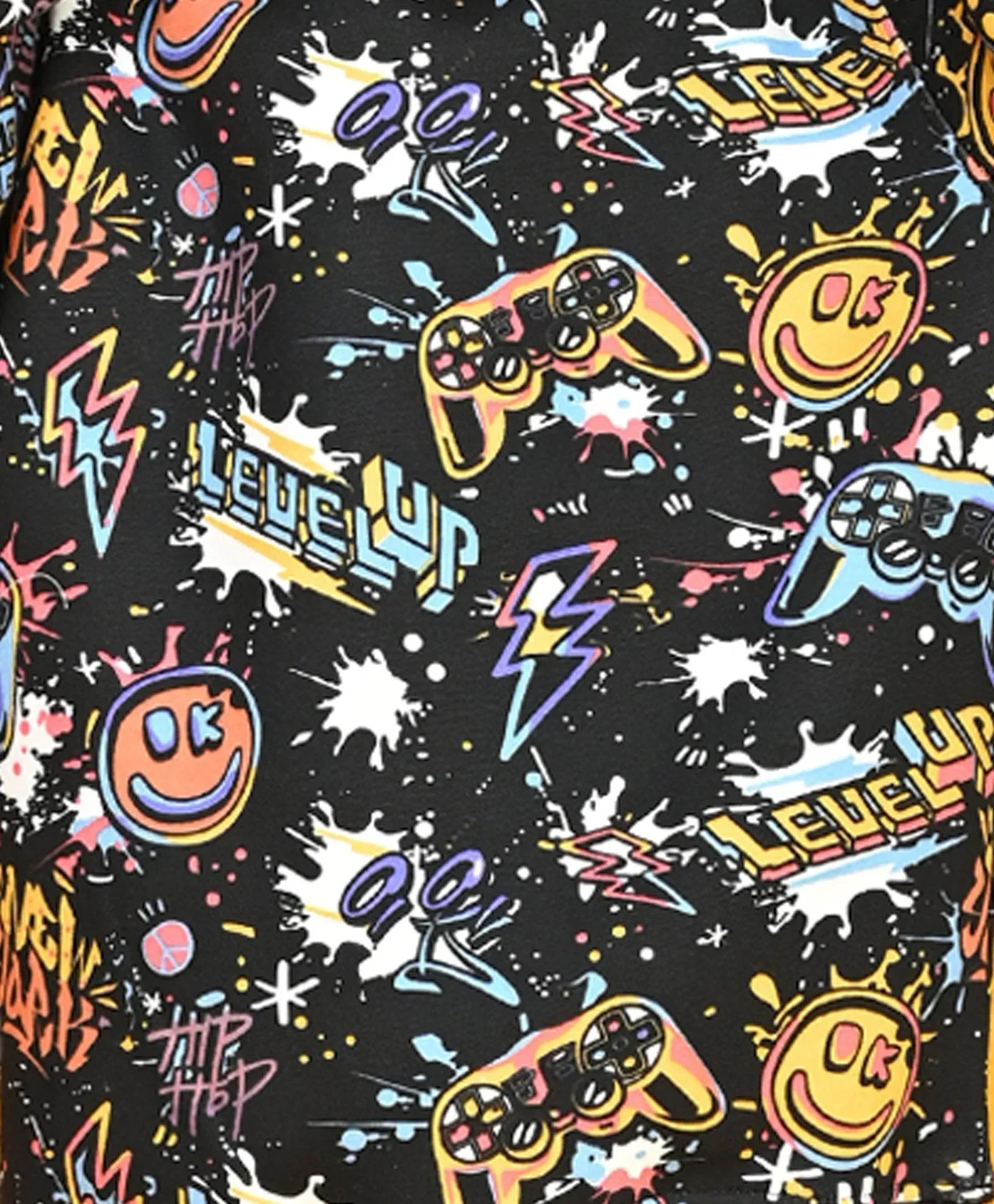 LEVEL UP BOYS FLEECE SWEATSHIRT - BLACK - Image 4