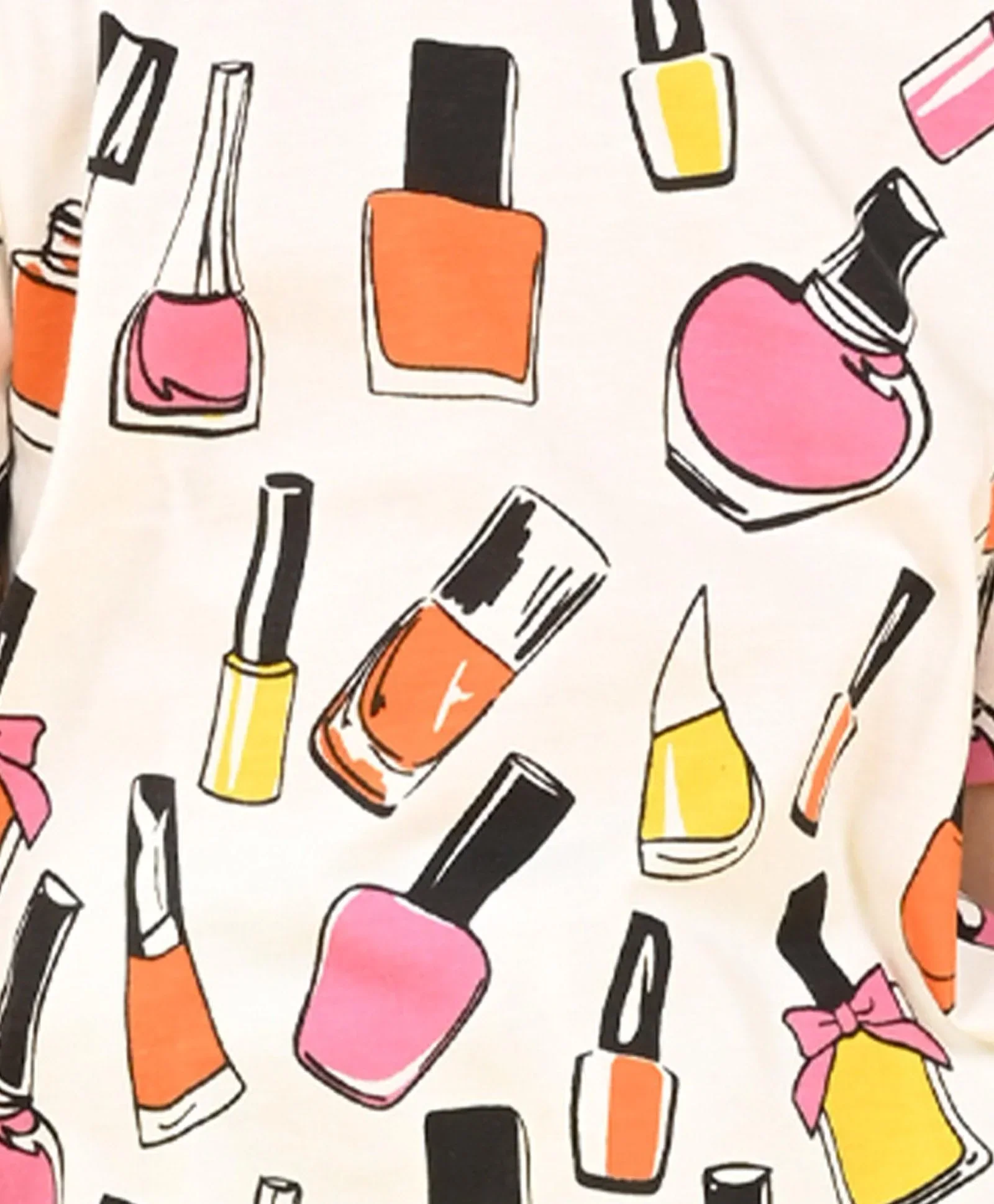 NAIL PAINT AQUA GIRLS SHORTS SET - PINK/AQUA - Image 5