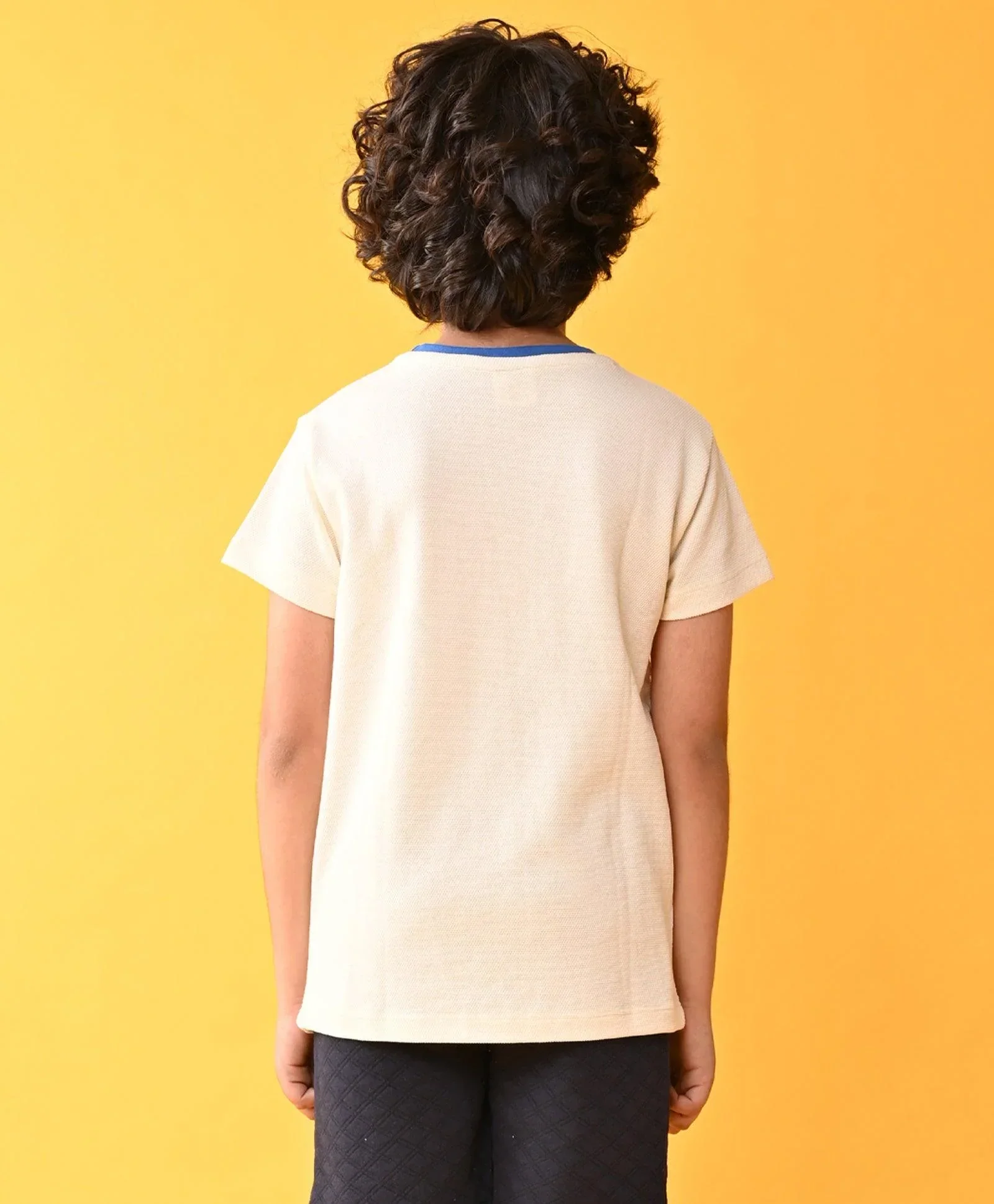 NATIONAL AERO SHORT SLEEVE BOYS T-SHIRT - OFF WHITE - Image 5