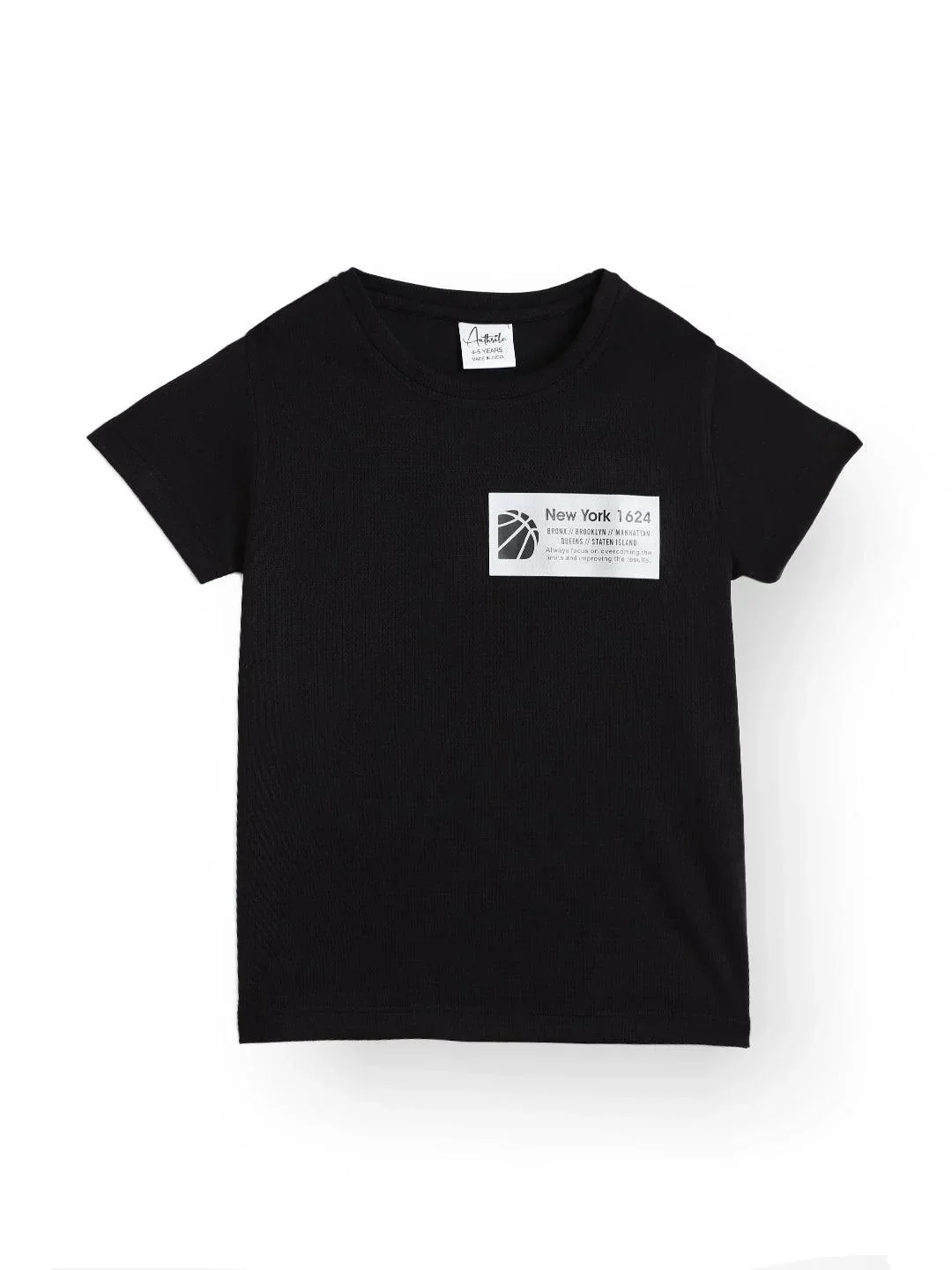 NEW YORK 1624 SPORTY SHORT SLEEVE T-SHIRT - BLACK - Image 4