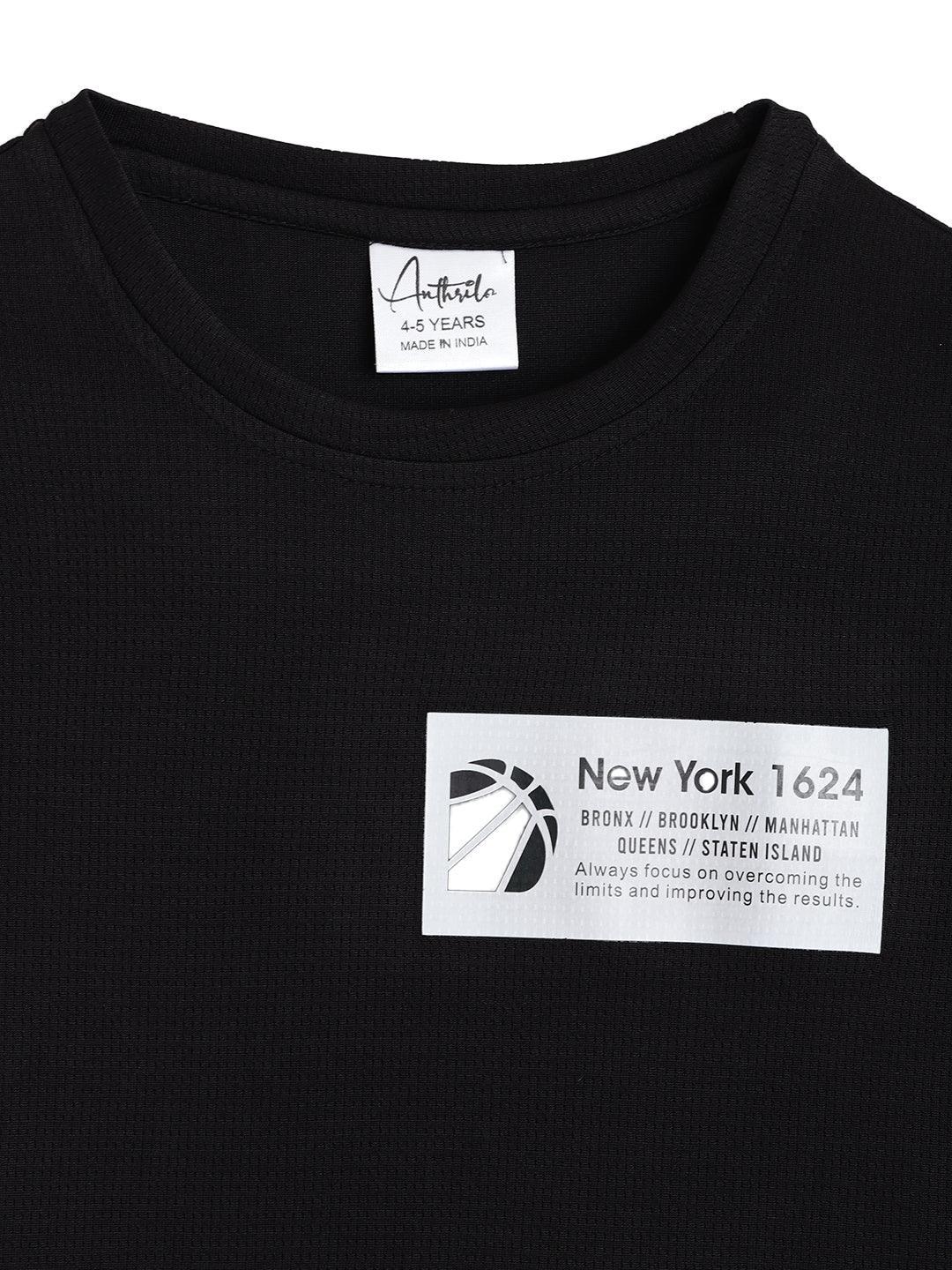 NEW YORK 1624 SPORTY SHORT SLEEVE T-SHIRT - BLACK - Image 5
