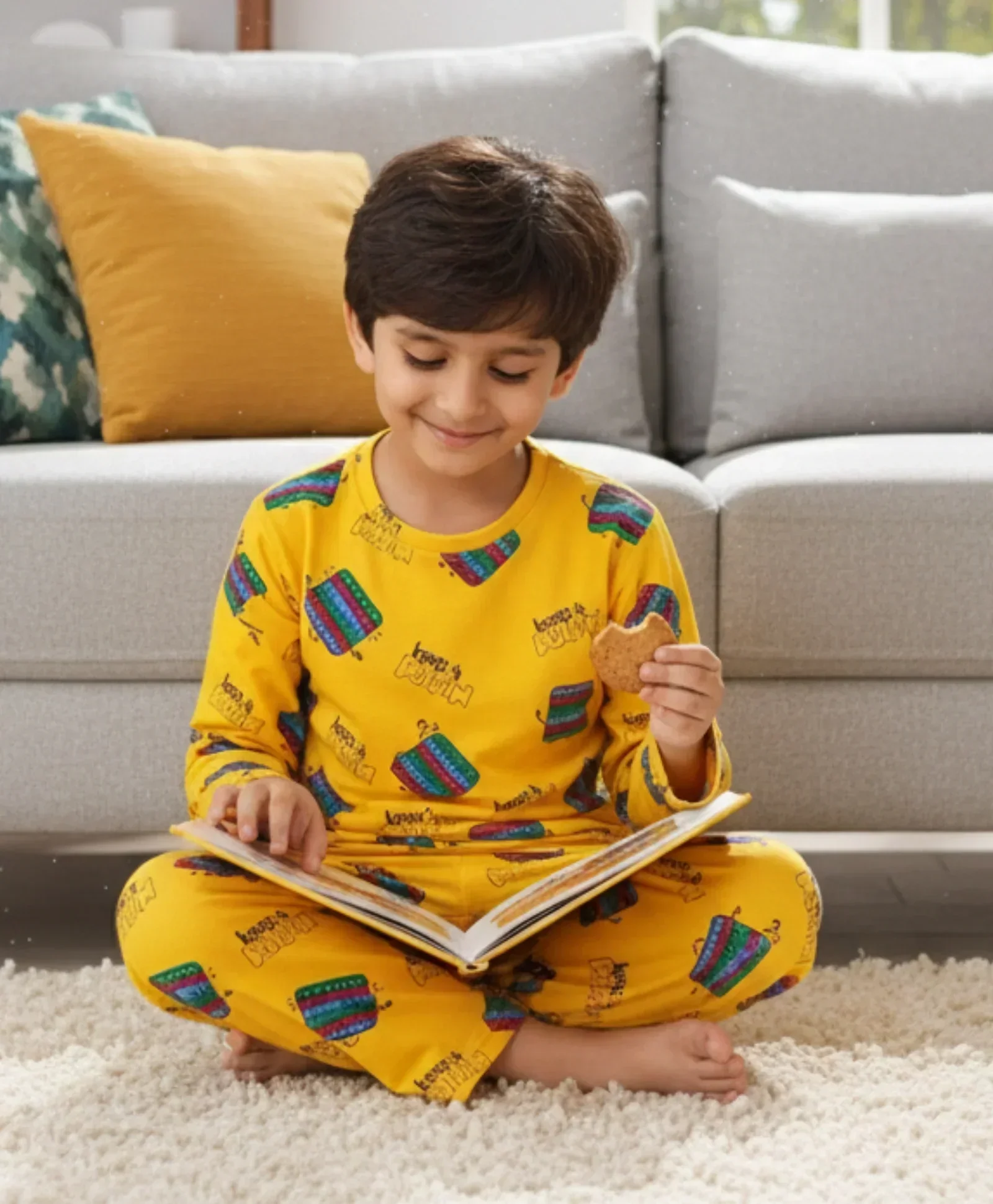 POP IT BOYS YELLOW LONG SLEEVES PYJAMA SET - Image 5
