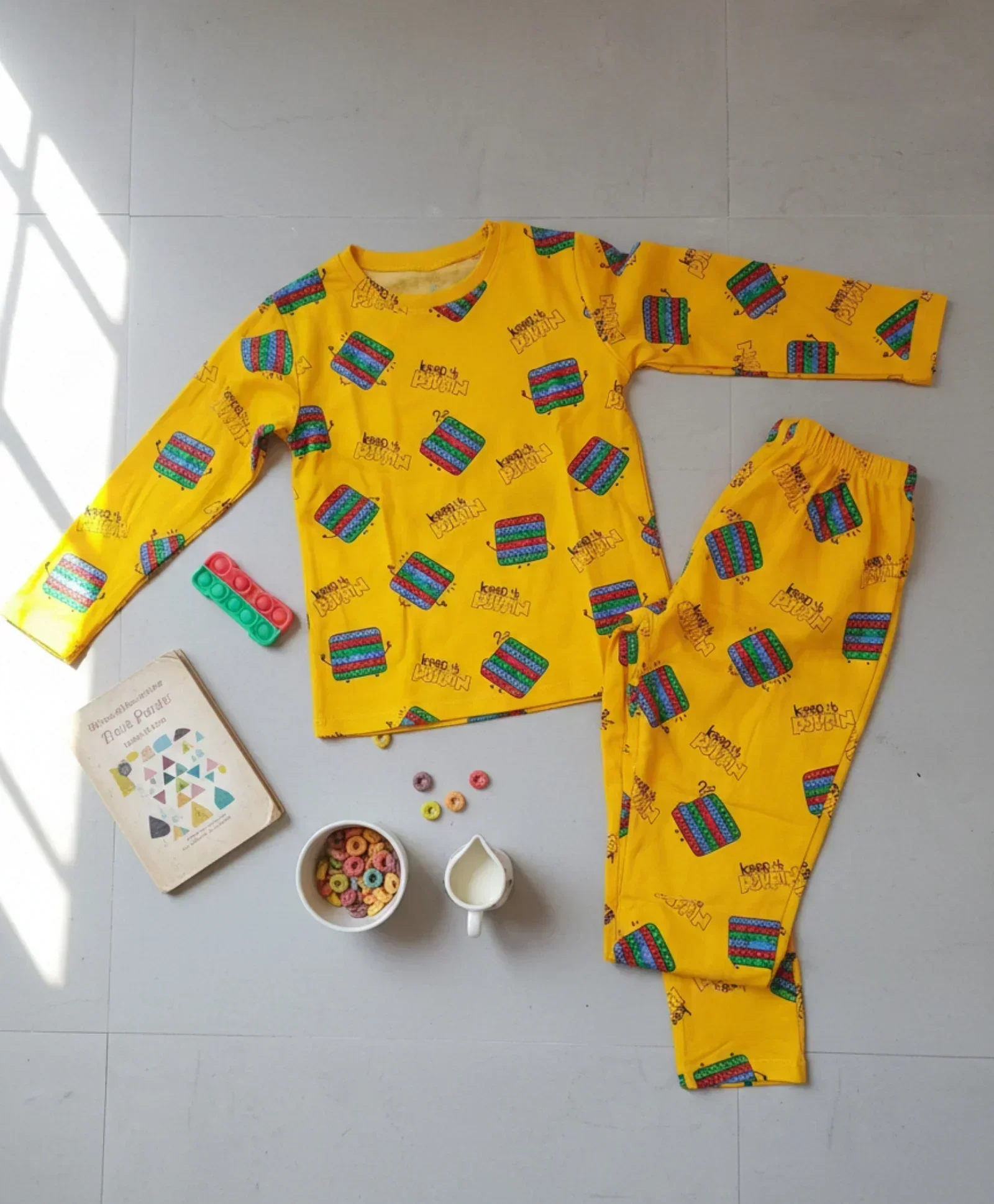 POP IT BOYS YELLOW LONG SLEEVES PYJAMA SET - Image 7