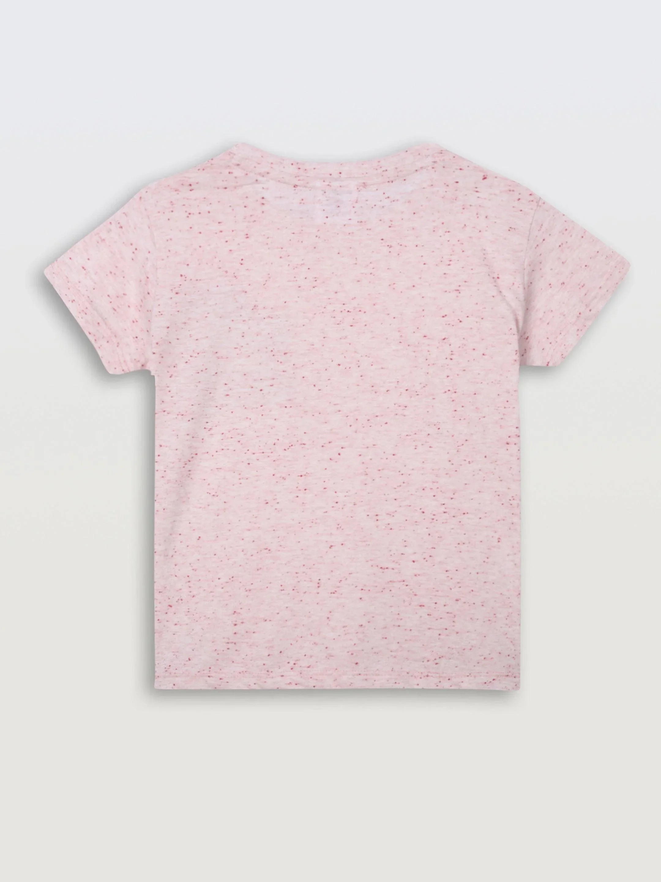 SEA OCEAN MELANGE SHORT SLEEVE BOYS T-SHIRT - PINK - Image 7