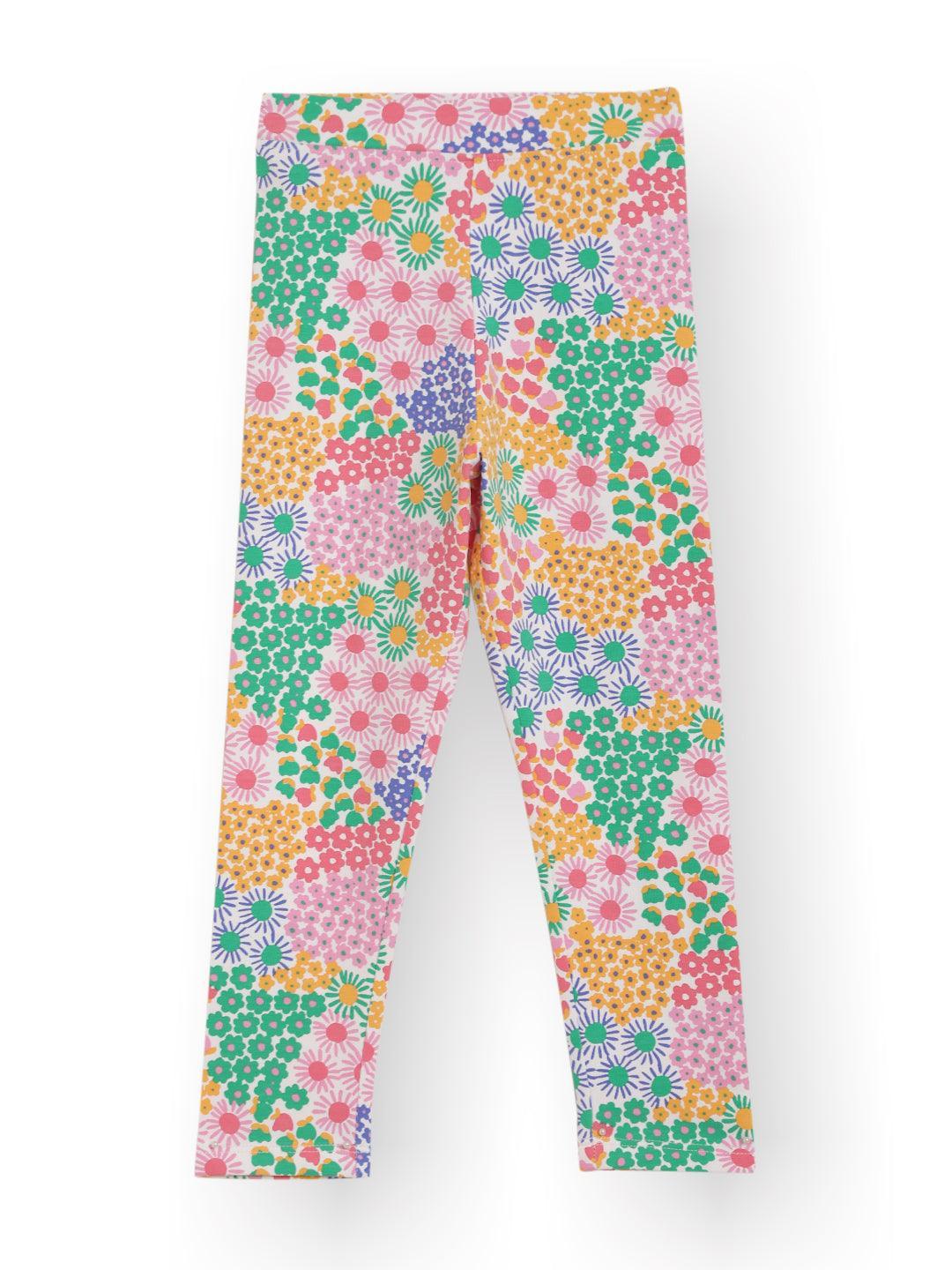 FLOWERS GIRLS LEGGING - PINK - Image 6