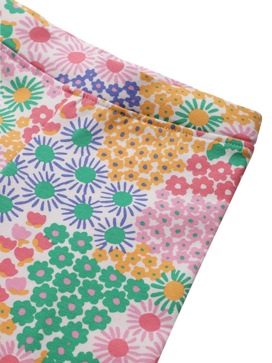 FLOWERS GIRLS LEGGING - PINK - Image 7