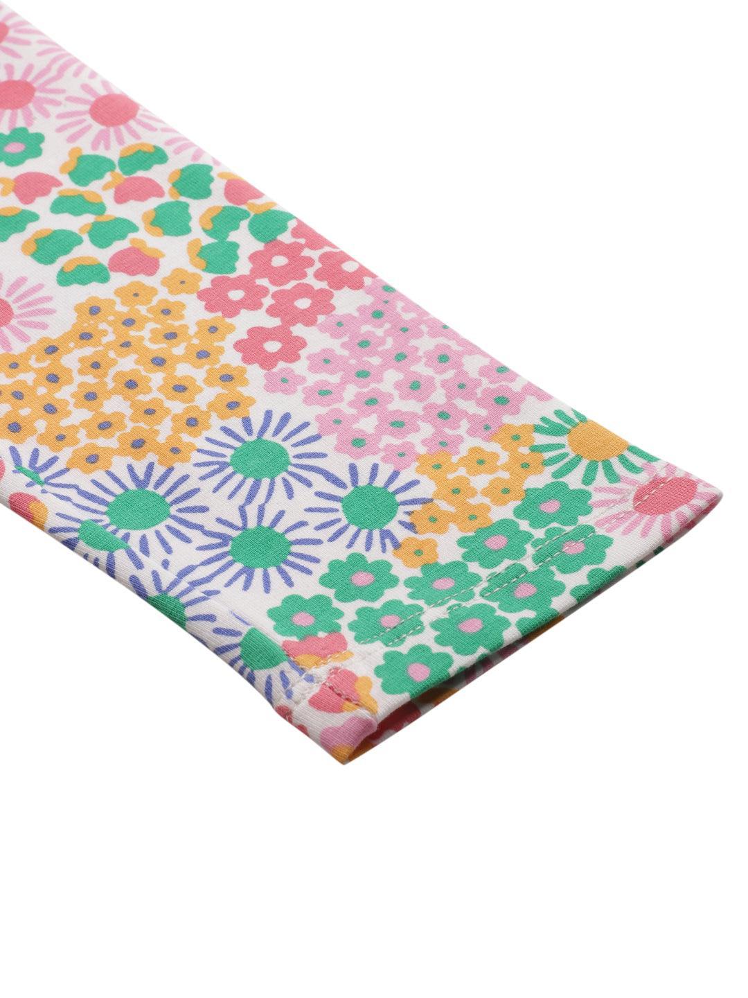 FLOWERS GIRLS LEGGING - PINK - Image 8