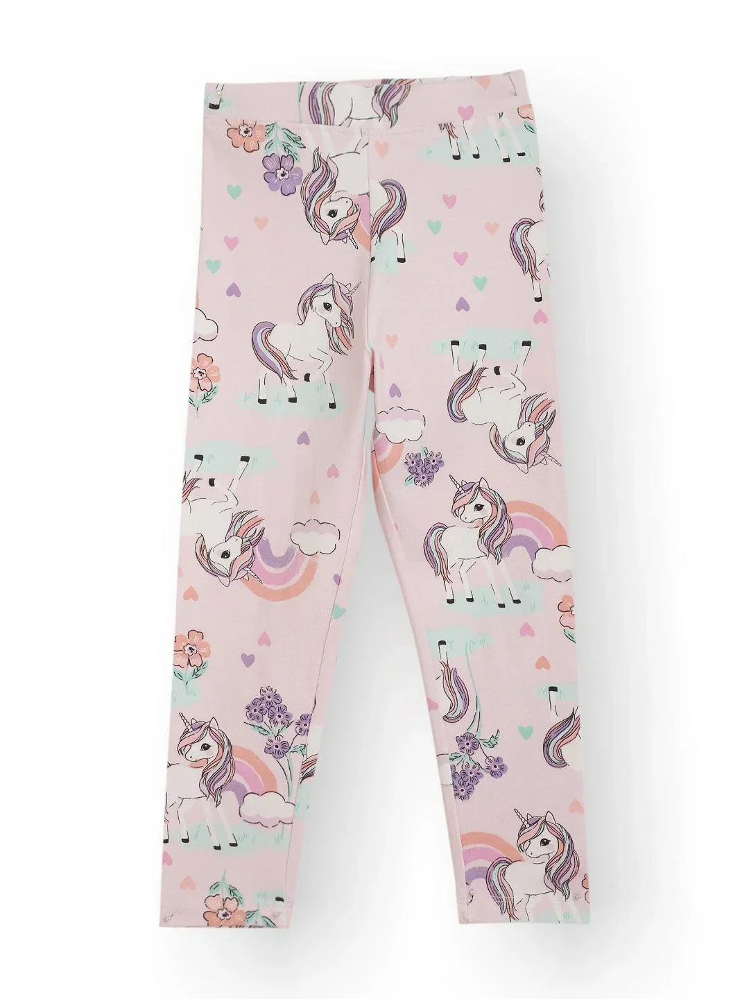 UNICORN HEARTS PINK LEGGING - PINK - Image 3