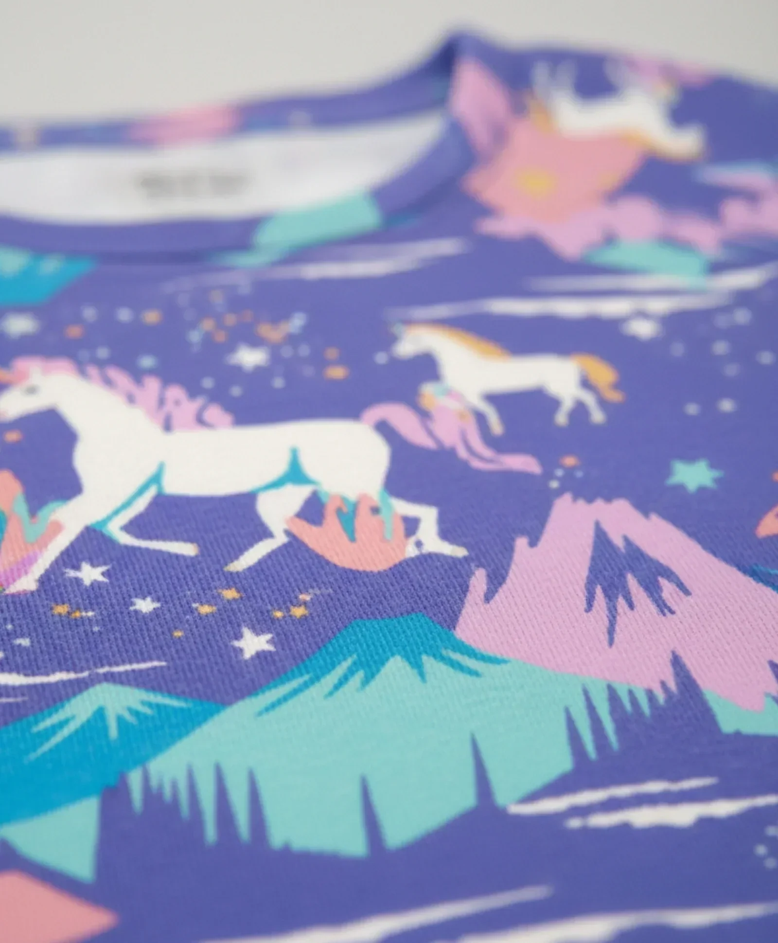 UNICORN PLANET LONG SLEEVES PYJAMA SET - PURPLE - Image 4
