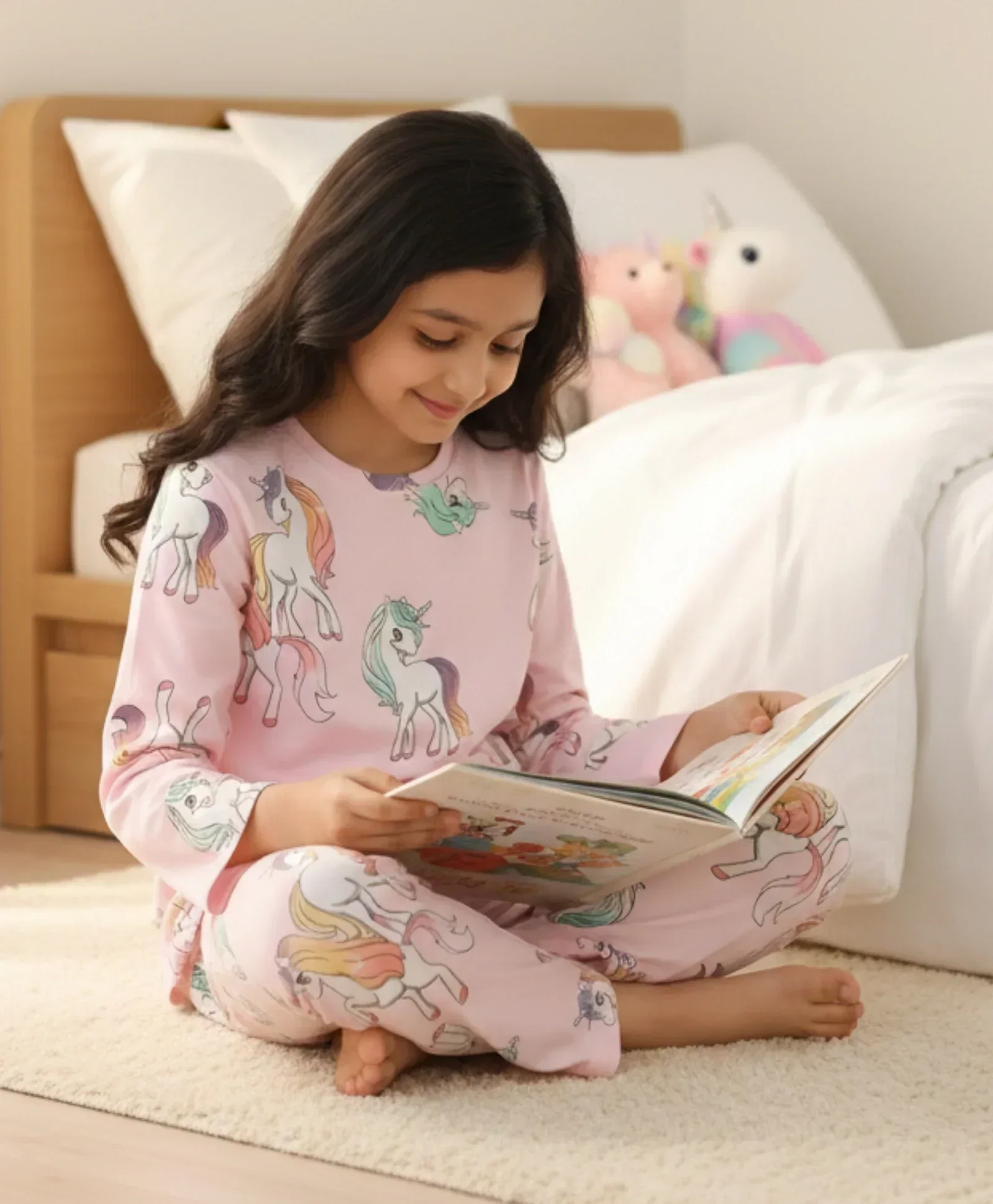 UNICORN STAR  LONG SLEEVE PYJAMA SET - PINK - Image 6