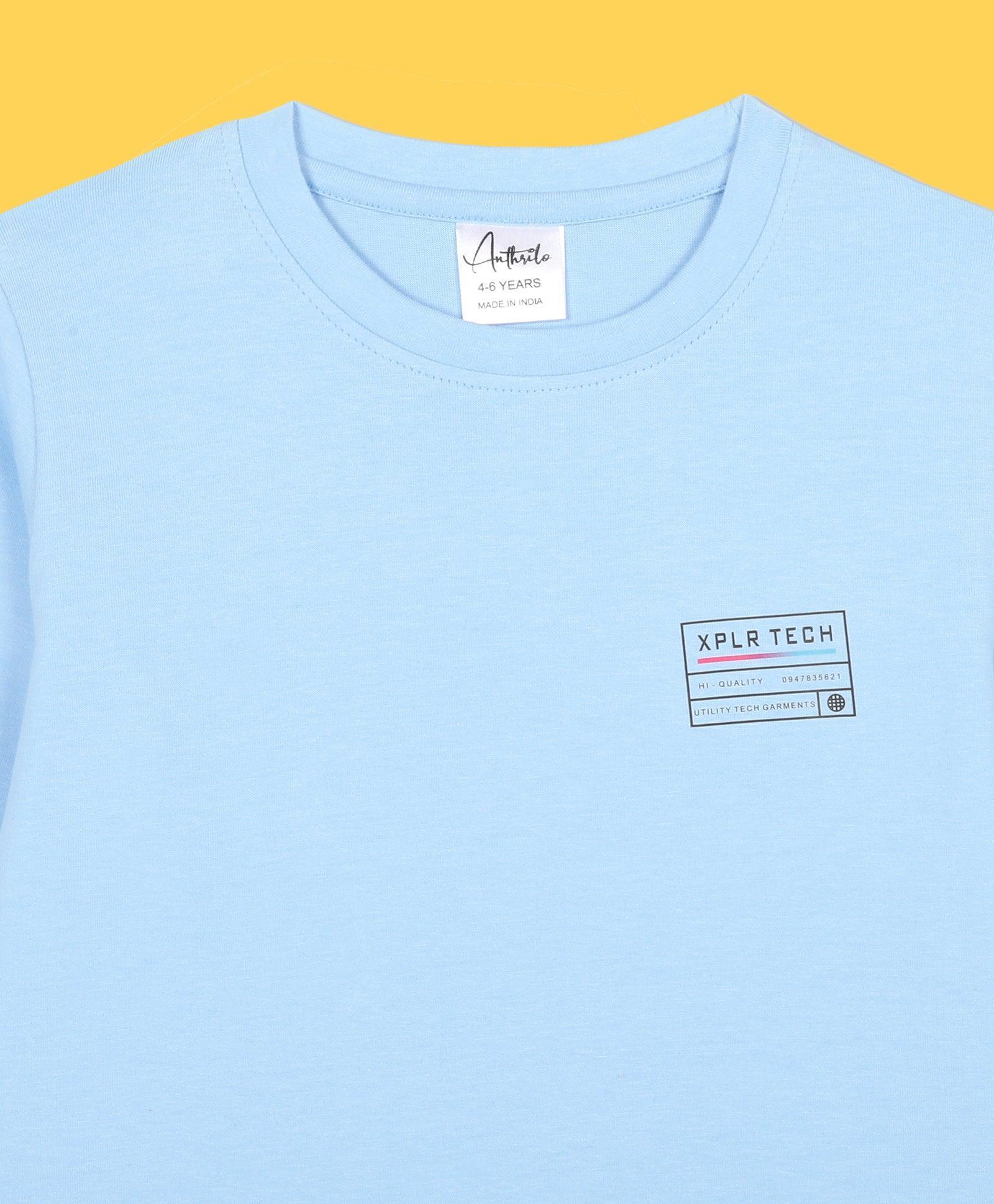 XPLR BOYS LONG SLEEVE T-SHIRT - SKY - Image 3